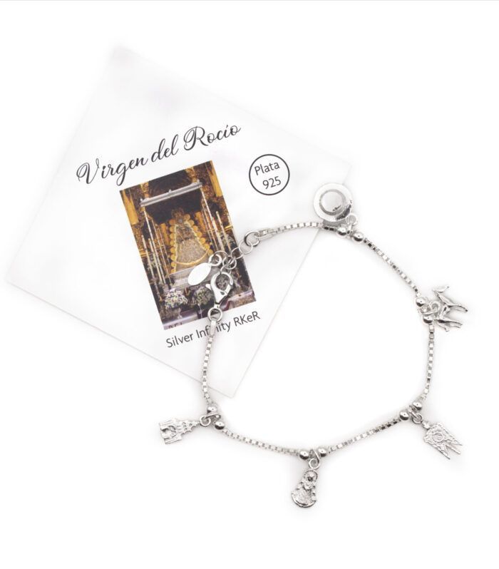 Pulsera Virgen del Rocío con 5 motivos