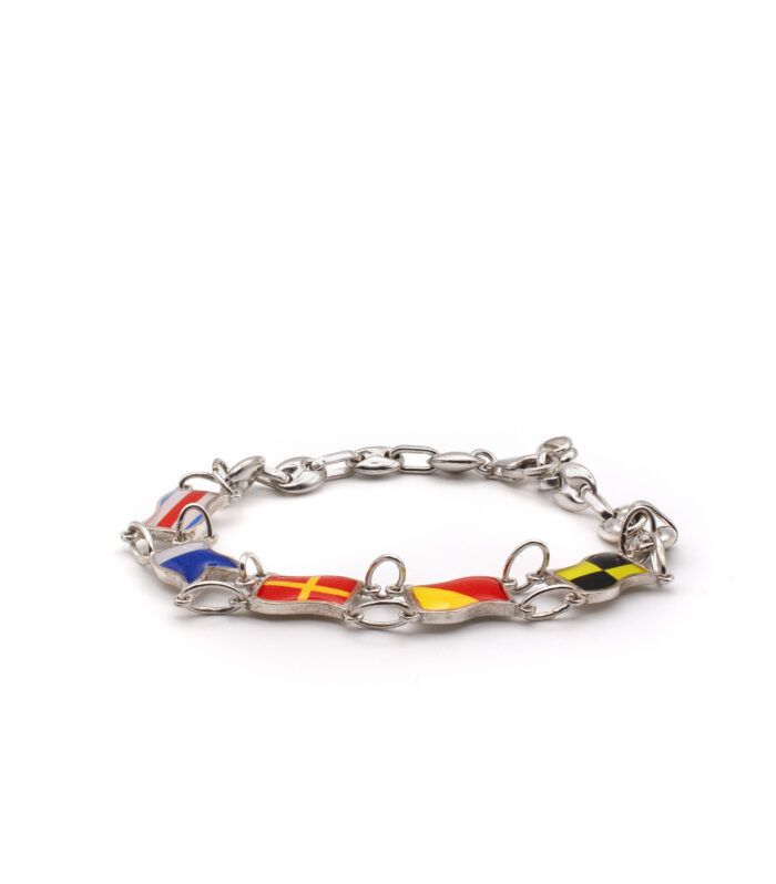 Pulsera de nombres banderas náutica